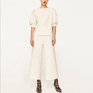 Blogger favorite! Zara jacquard culotte and top
